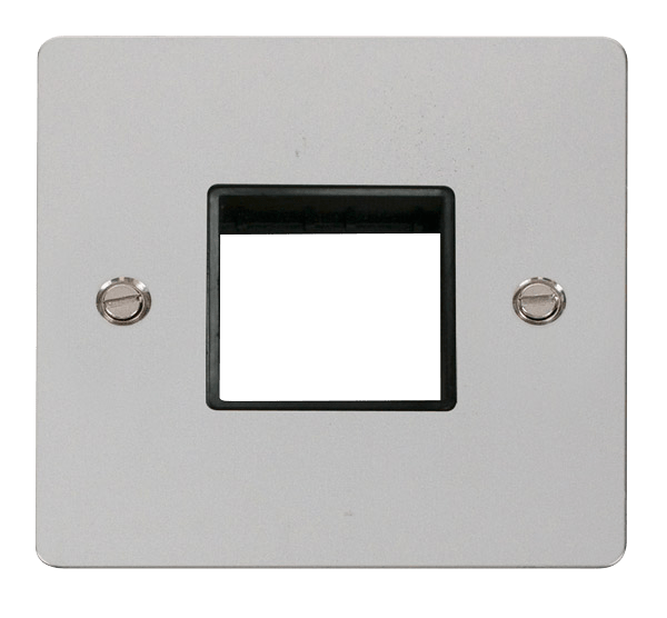 Click MiniGrid 1 Gang Plate Twin Switch Aperture - Black – FPCH402BK