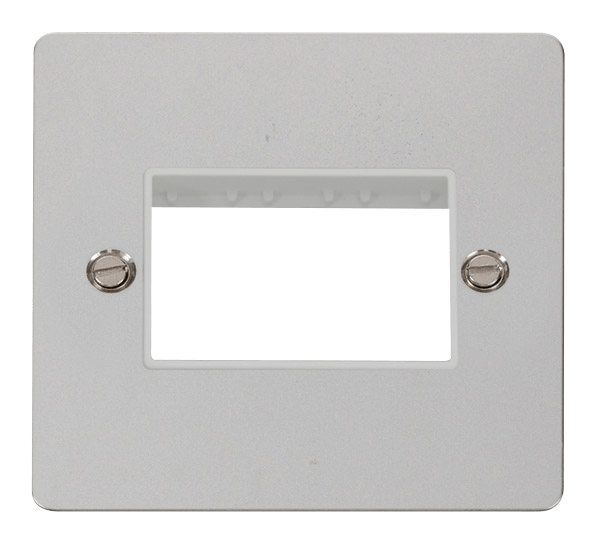 Click MiniGrid 1 Gang Plate Triple Switch Aperture - White – FPCH403WH