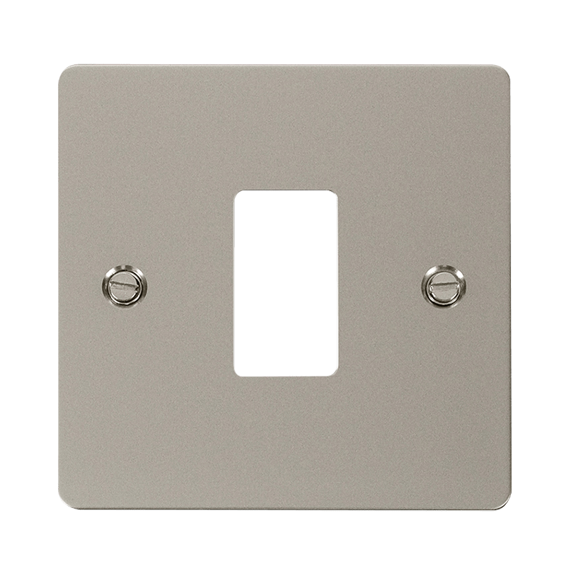 Click GridPro 1 Gang GridPro Frontplate - Pearl Nickel – FPPN20401