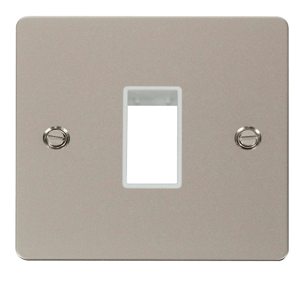Click MiniGrid 1 Gang Plate Single Switch Aperture - White – FPPN401WH