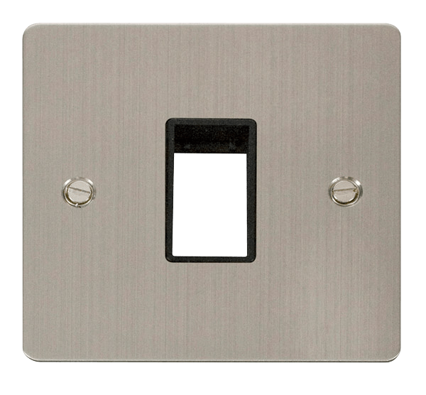 Click MiniGrid 1 Gang Plate Single Switch Aperture - Black – FPSS401BK