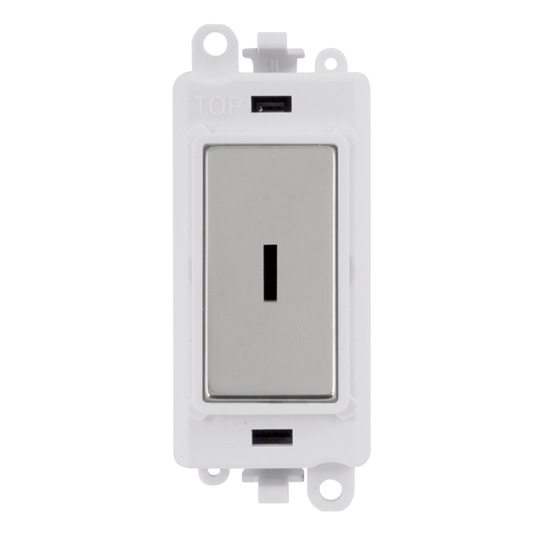 Click GridPro 20AX 2 Way Keyswitch Module - White - Polished Chrome – GM2003PWCH