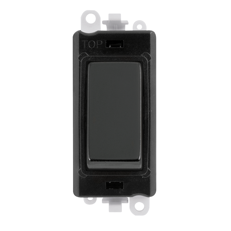 Click GridPro 20AX 2 Way Retractive Switch Module - Black - Black Nickel – GM2004BKBN
