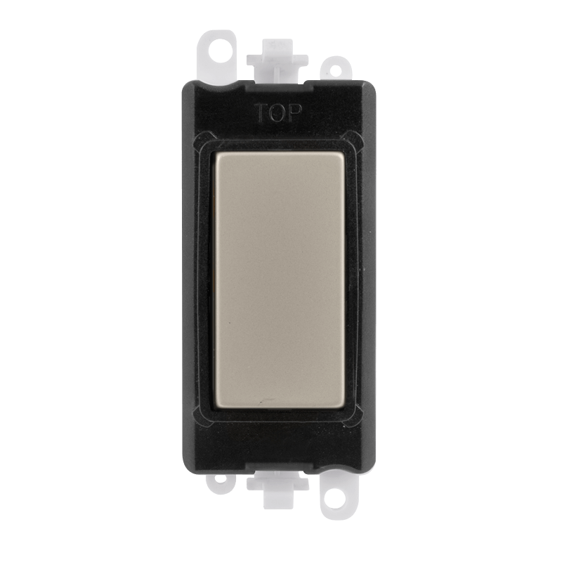 Click GridPro Blank Module - Black - Pearl Nickel – GM2008BKPN