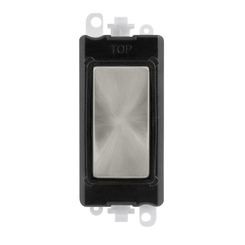 Click GridPro Blank Module - Black - Satin Chrome – GM2008BKSC