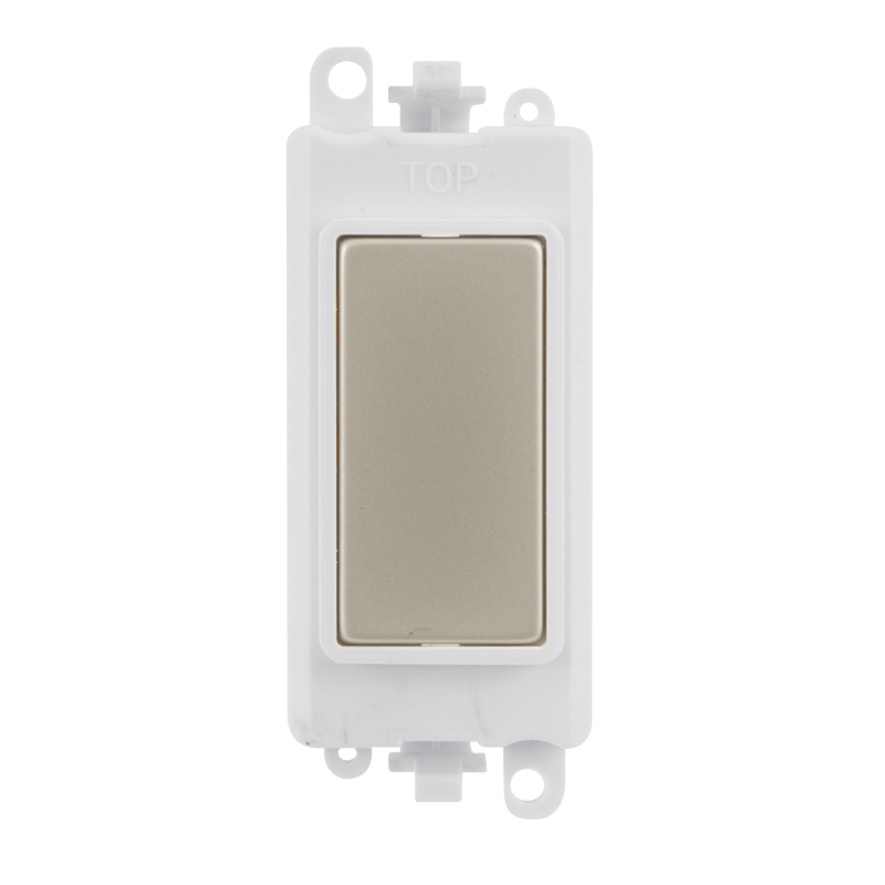 Click GridPro Blank Module - White - Pearl Nickel – GM2008PWPN