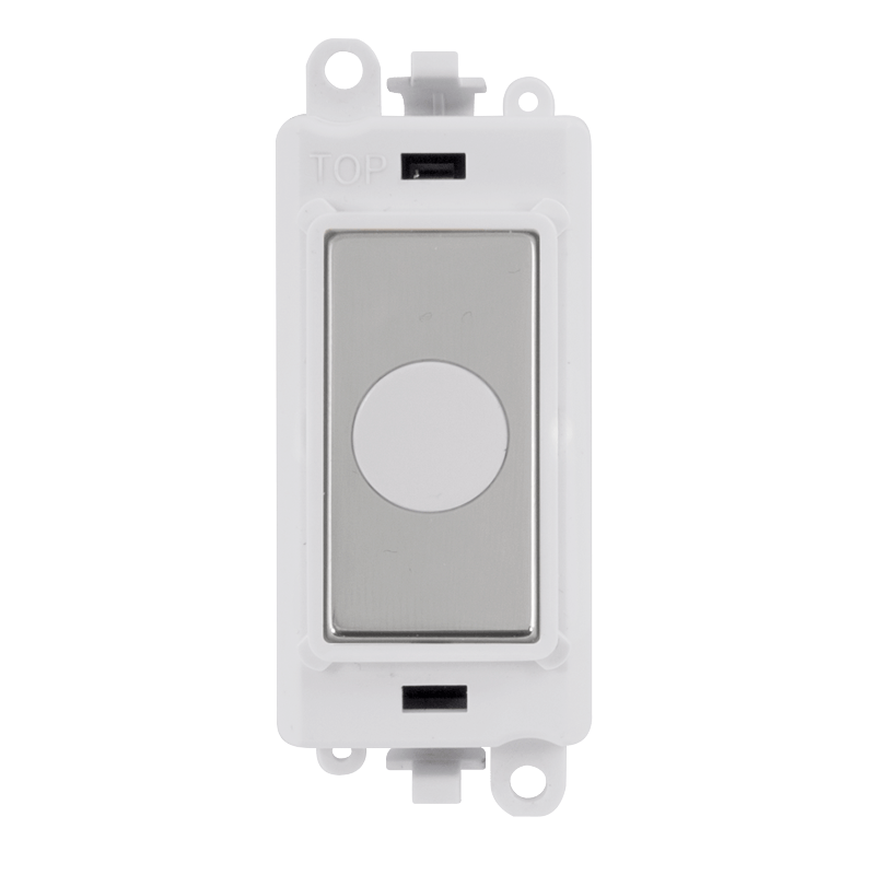 Click GridPro 20A Flex Outlet Module - White - Polished Chrome – GM2017PWCH