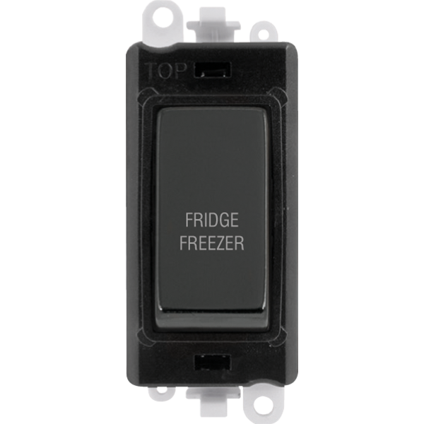 Click GridPro 20AX Double Pole Switch Module - Black - Black Nickel - Fridge Freezer – GM2018BKBN-FF