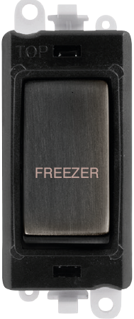 Click GridPro 20AX Double Pole Switch Module - Black - Matt Bronze - Freezer – GM2018BKBZ-FZ