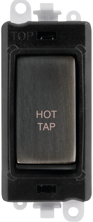 Click GridPro 20AX Double Pole Switch Module - Black - Matt Bronze - Hot Tap – GM2018BKBZ-HT