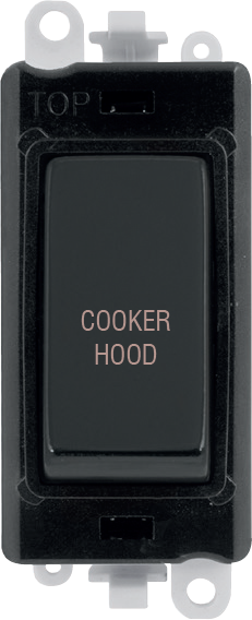 Click GridPro 20AX Double Pole Switch Module - Black - Matt Black - Cooker Hood – GM2018BKMB-CH