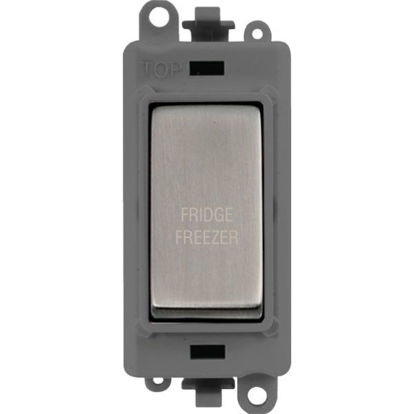 Click GridPro 20AX Double Pole Switch Module - Grey - Stainless Steel - Fridge Freezer – GM2018GYSS-FF
