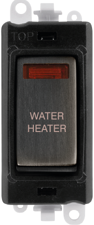 Click GridPro 20AX Double Pole Switch With Neon Module - Black - Matt Bronze - Water Heater – GM2018NBKBZ-WH