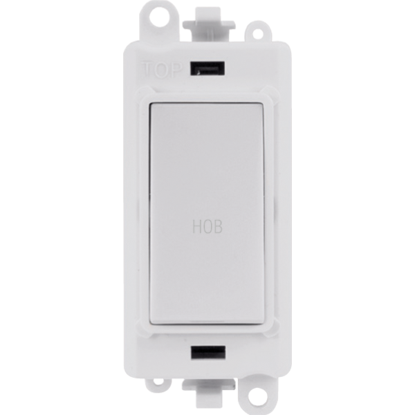 Click GridPro 20AX Double Pole Switch Module - Polar White - Hob – GM2018PW-HB