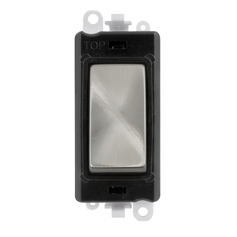 Click GridPro 20AX Intermediate Switch Module - Black - Satin Chrome – GM2028BKSC