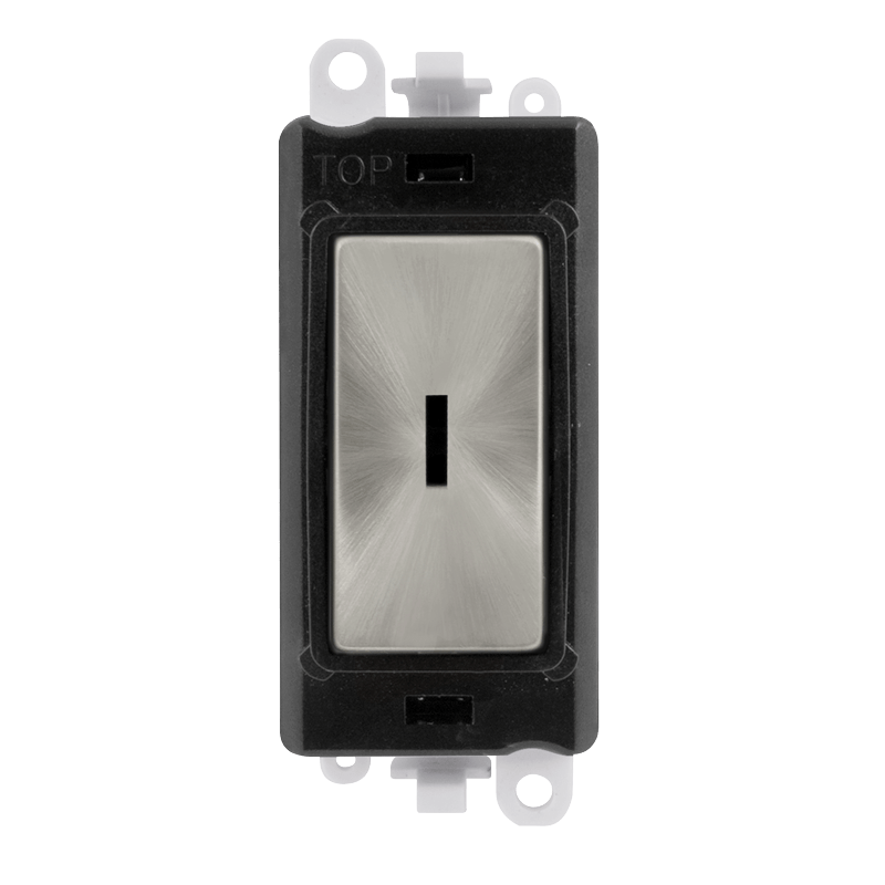 Click GridPro 20AX Double Pole Keyswitch Module - Black - Satin Chrome – GM2046BKSC