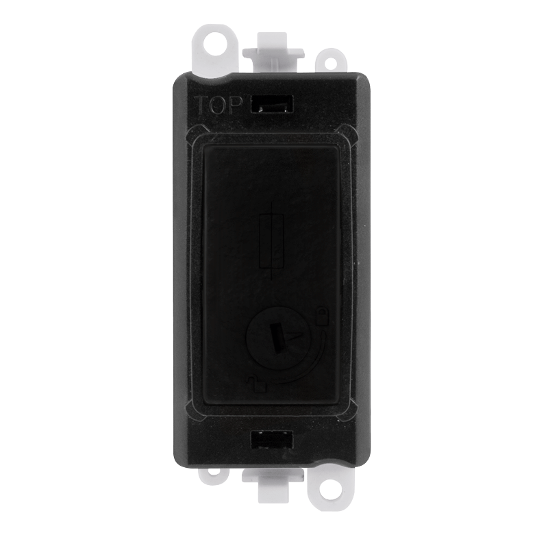Click GridPro 13A Fused Lockable Module - Black – GM2047-LBK