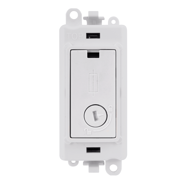 Click GridPro 13A Fused Lockable Module - White – GM2047-LPW