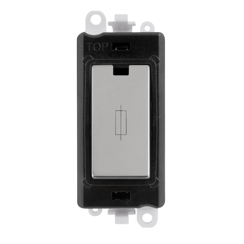Click GridPro 13A Fused Module - Black - Polished Chrome – GM2047BKCH