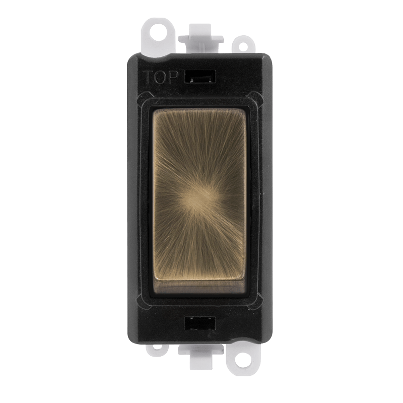 Click GridPro 20AX 3 Position Switch Module - Black - Antique Brass – GM2070BKAB