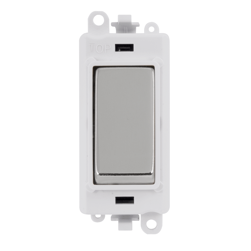 Click GridPro 20AX 3 Position Switch Module - White - Polished Chrome – GM2070PWCH