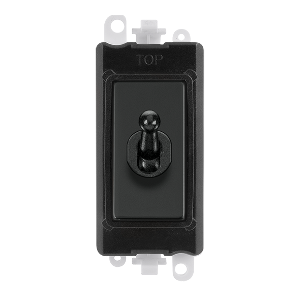 Click GridPro 20AX Double Pole Toggle Switch Module - Black - Matt Black – GM209018BKMB