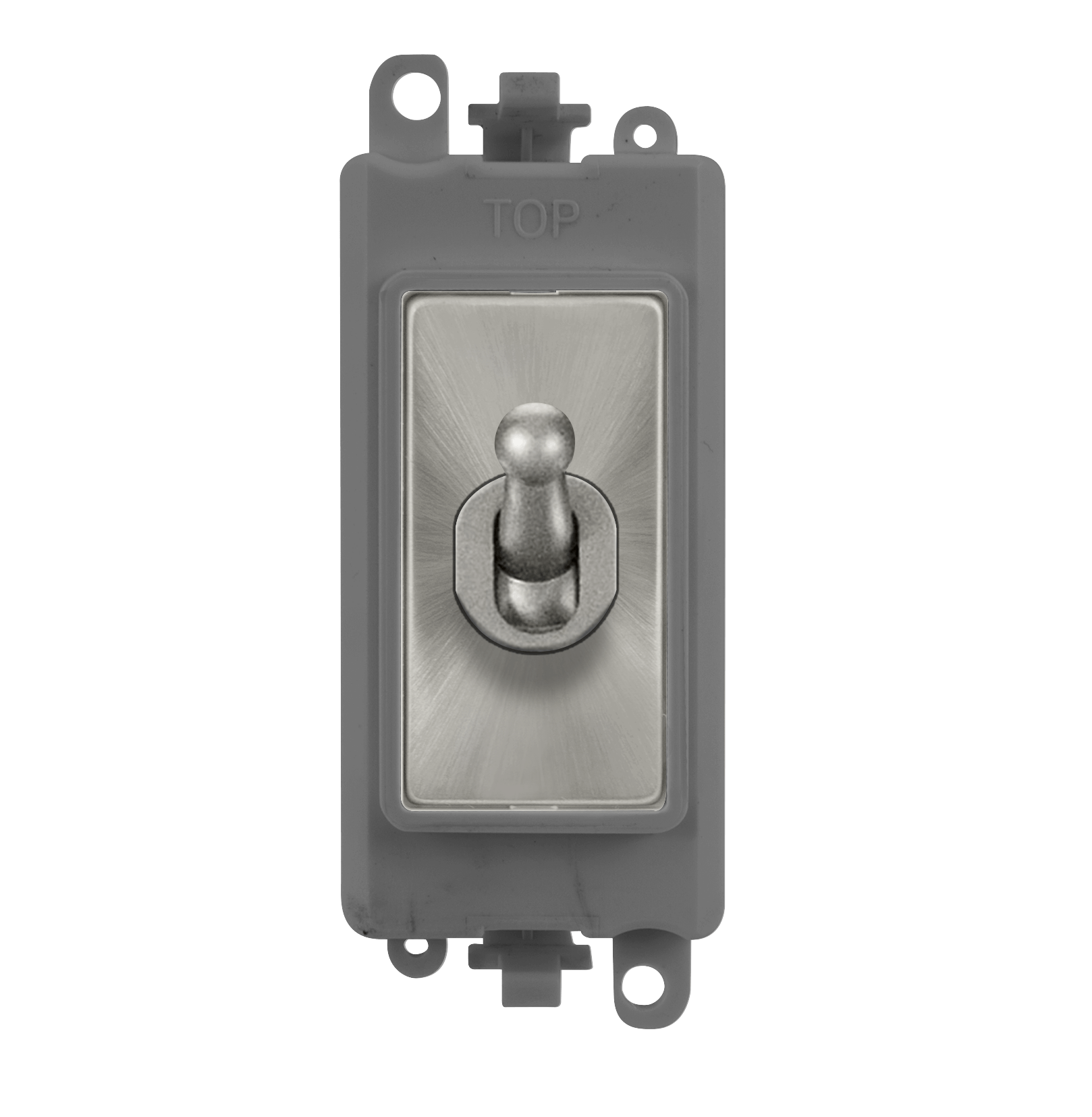 Click GridPro 20AX Double Pole Toggle Switch Module - Grey - Satin Chrome – GM209018GYSC