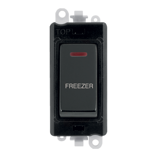 Click GridPro 20AX Double Pole Switch With LED Module - Black - Black Nickel - Freezer – GM2218BKBN-FZ