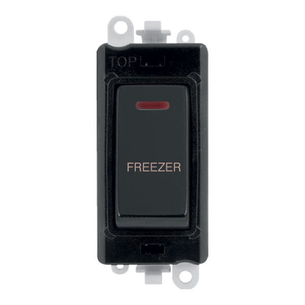 Click GridPro 20AX Double Pole Switch With LED Module - Black - Matt Black - Freezer – GM2218BKMB-FZ