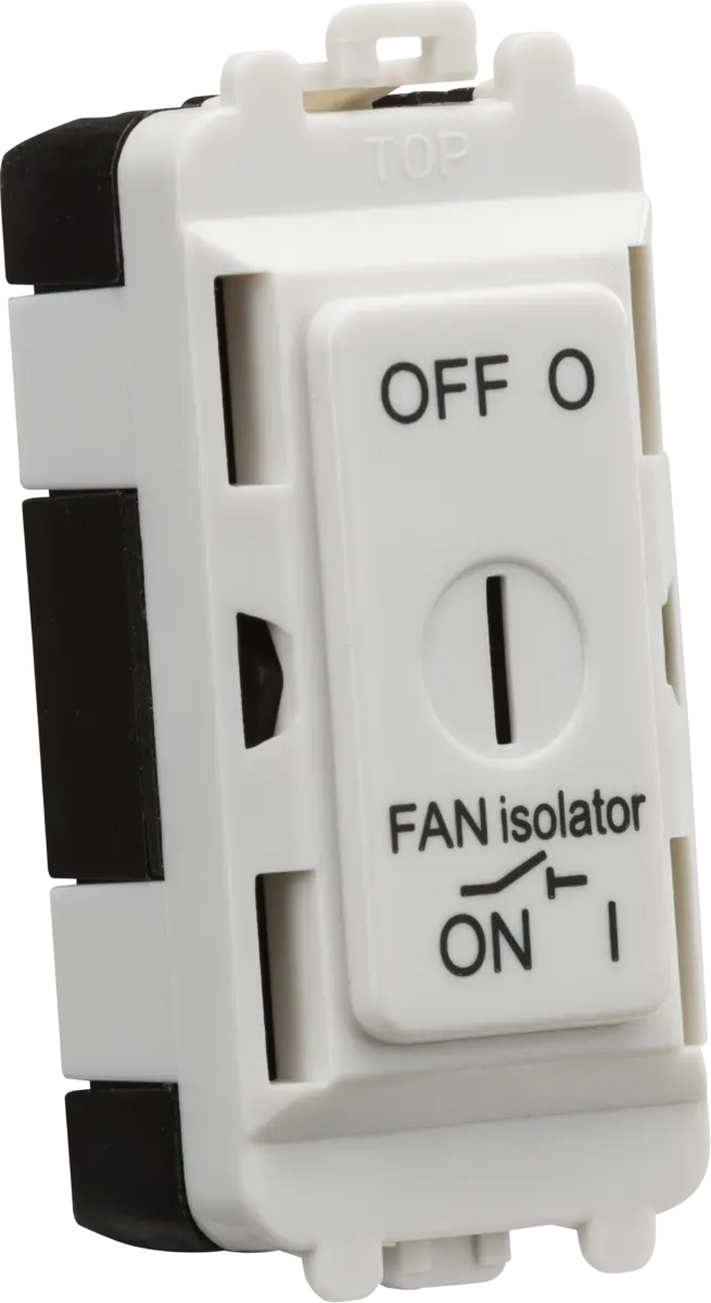 Knightsbridge 10A Fan Isolator Key Switch Module - White – GDM021U