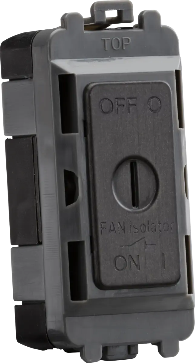Knightsbridge 10A Fan Isolator Key Switch Module - smoked bronze – GDM021SB