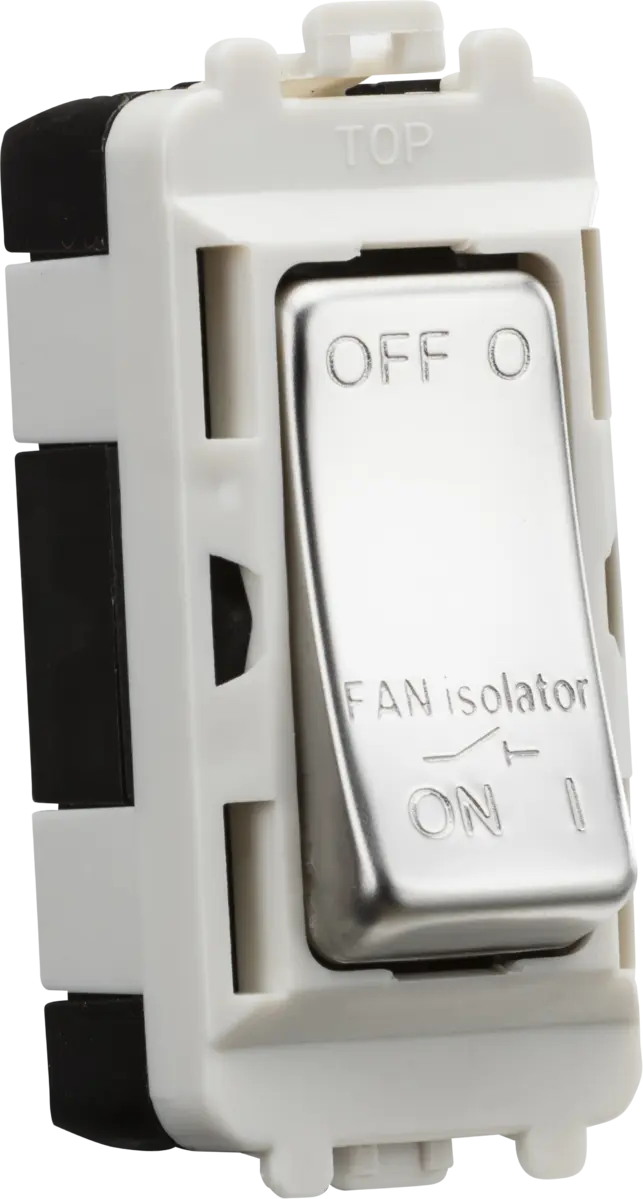 Knightsbridge 10A Fan Isolator Module - Polished Chrome – GDM020PC