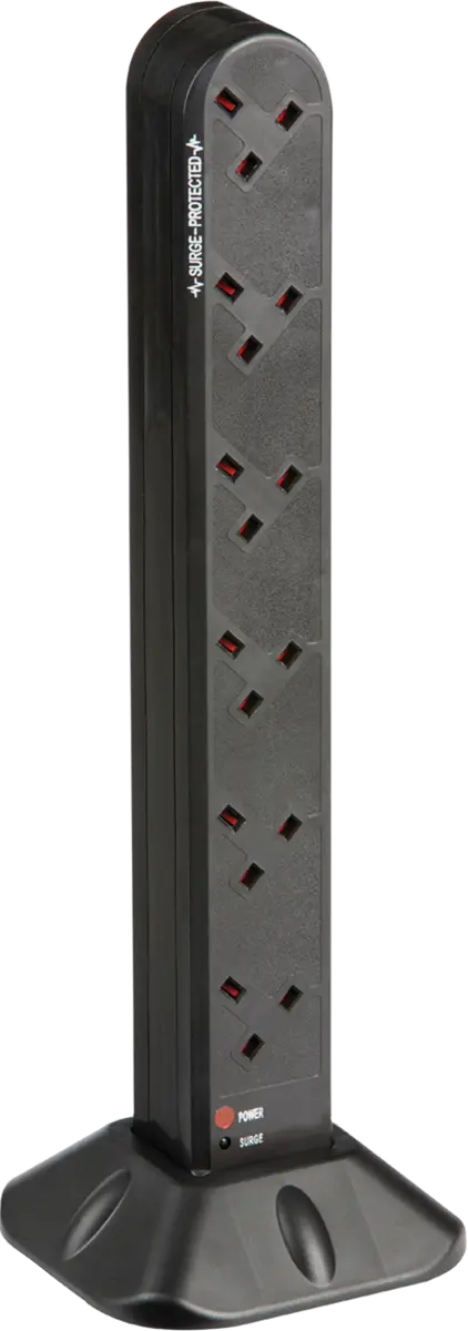 Knightsbridge 12G 2M Surge Protected Tower – 12GTOWER