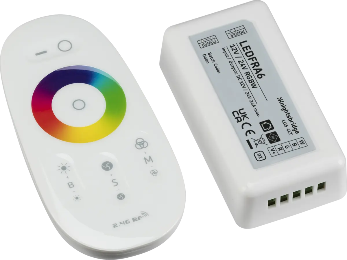Knightsbridge 12V / 24V RF Touch Controller and Remote - RGBW – LEDFRA6