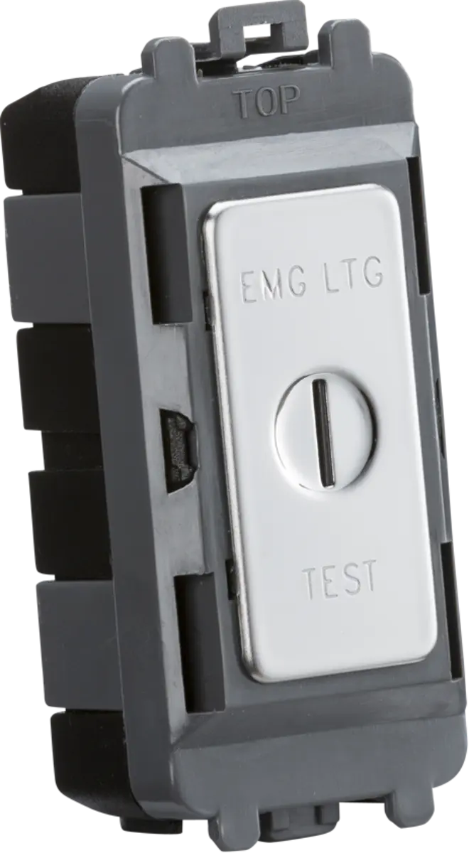 Knightsbridge 20AX 2 way SP key module (marked EMG LTG TEST) - polished chrome – GDM007PC