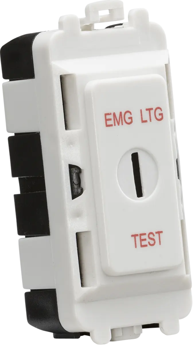 Knightsbridge 20AX 2 way SP key module (marked EMG LTG TEST) - white – GDM007U