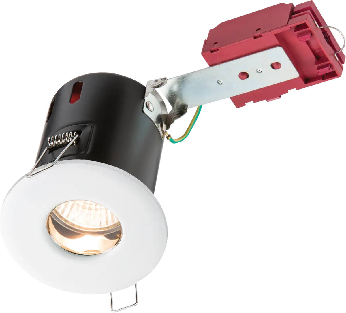 Knightsbridge 230V IP65 GU10 IC Fire-Rated Shower Downlight White – VFRSHGICW