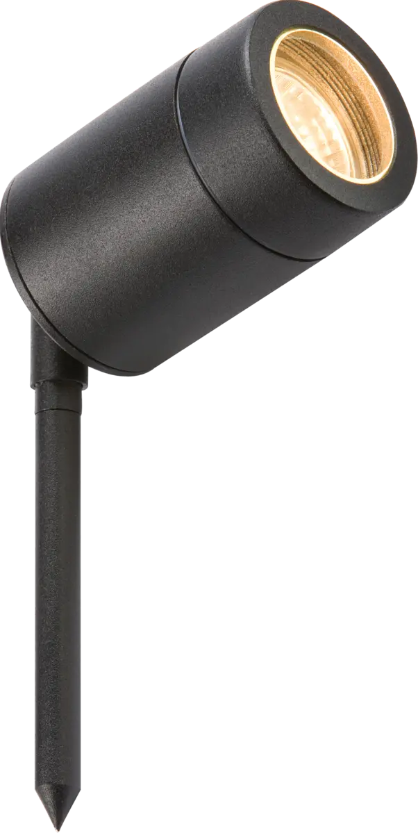 Knightsbridge 230V IP65 GU10 Spike Light Black – GU10SPIKEBK