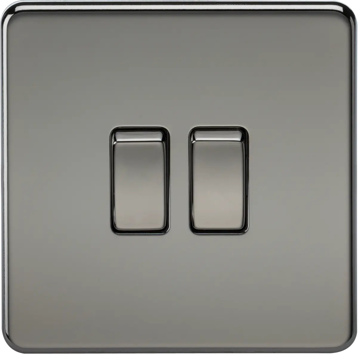 Knightsbridge 10AX 2G 2-way Switch - Black Nickel – SF3000BN