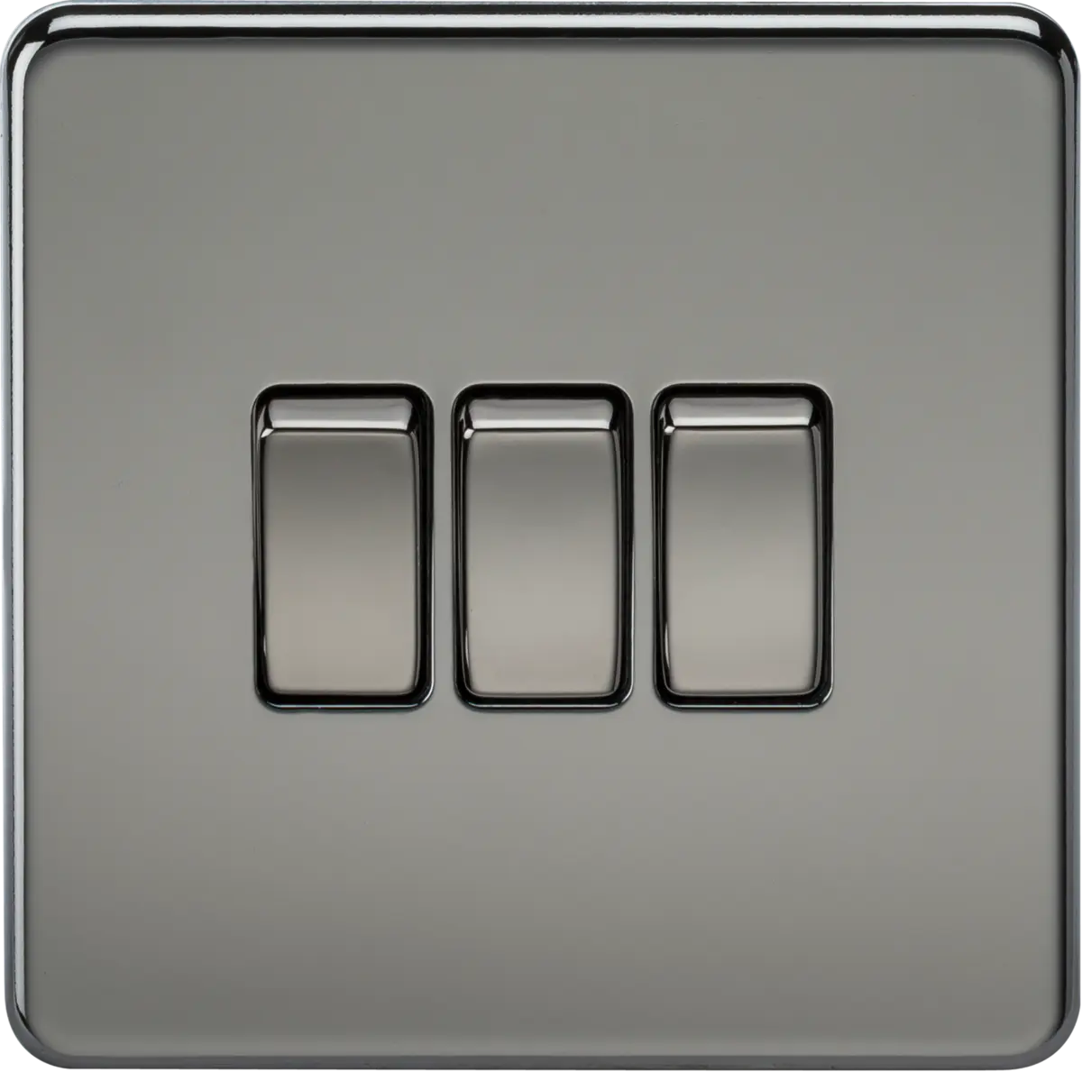 Knightsbridge 10AX 3G 2-way Switch - Black Nickel – SF4000BN