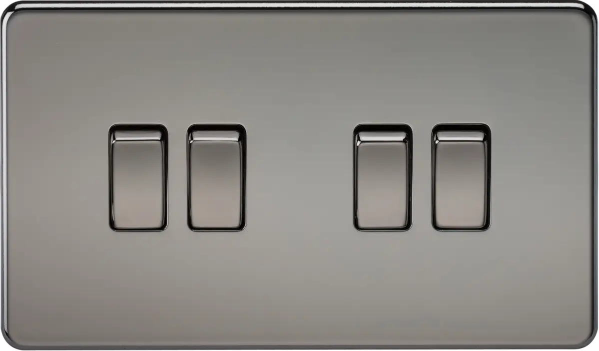 Knightsbridge 10AX 4G 2-way Switch - Black Nickel – SF4100BN