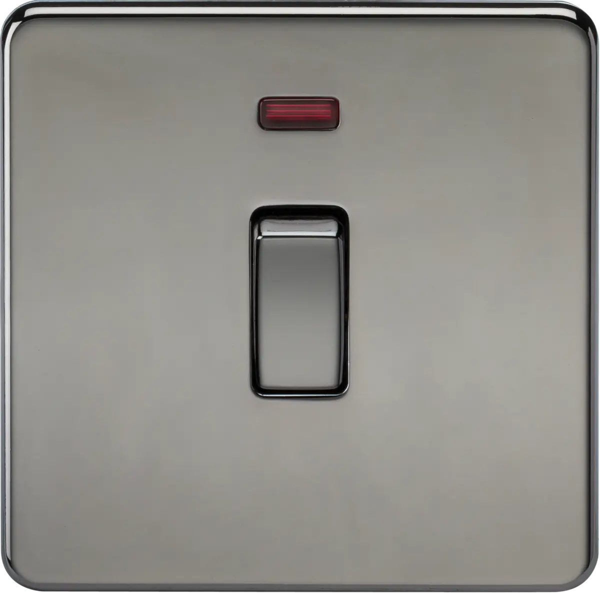 Knightsbridge 20A 1G DP Switch with Neon - Black Nickel – SF8341NBN