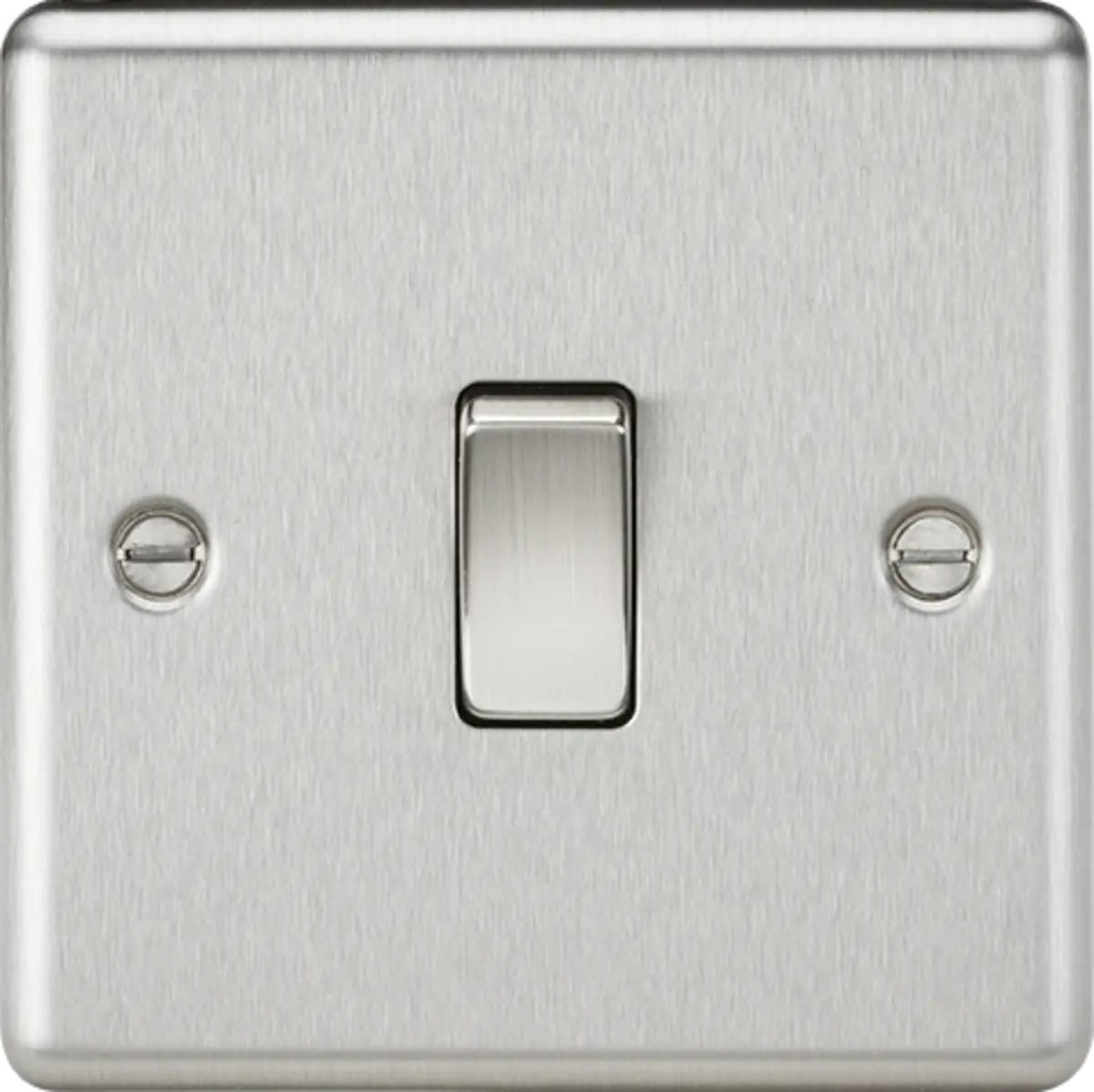 Knightsbridge 10AX 1G 2-way Switch - Brushed Chrome – CL2BC