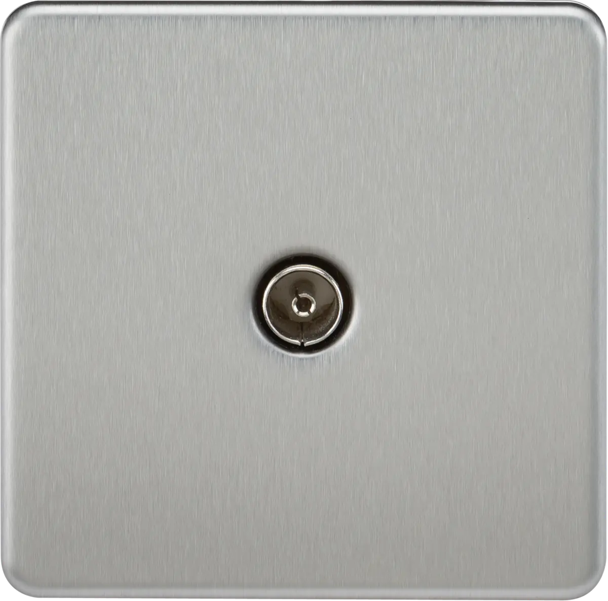 Knightsbridge TV Outlet (Non-Isolated) - Brushed Chrome – SF0100BC