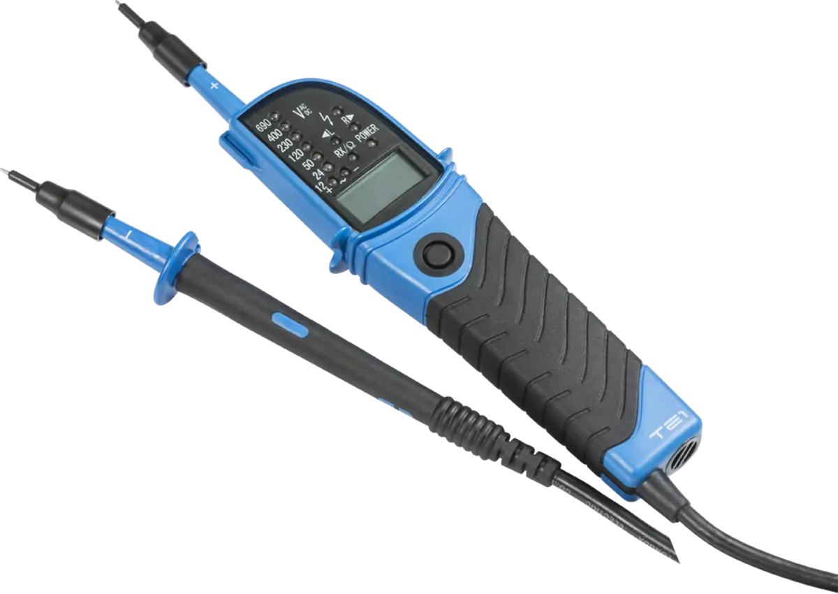Knightsbridge IP64 CAT III 2-Pole Tester with LED and LCD Display – TE1