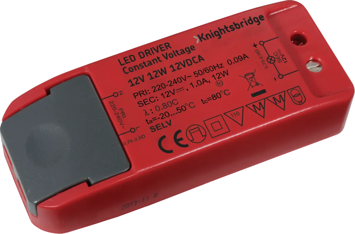Knightsbridge IP20 12V 12W LED Driver - Constant Voltage – 12VDCA
