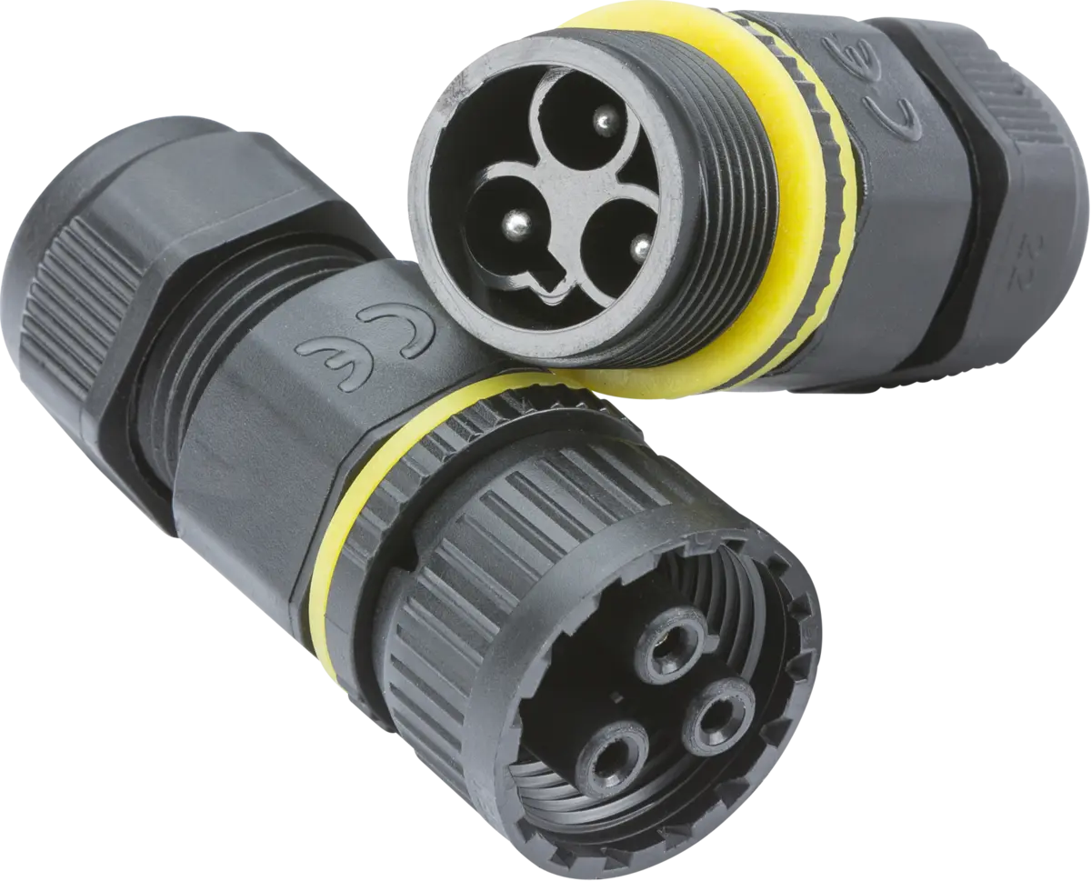 Knightsbridge JB0011 IP68 16A 3 Pole Plug and Socket Cable Connector Knightsbridge