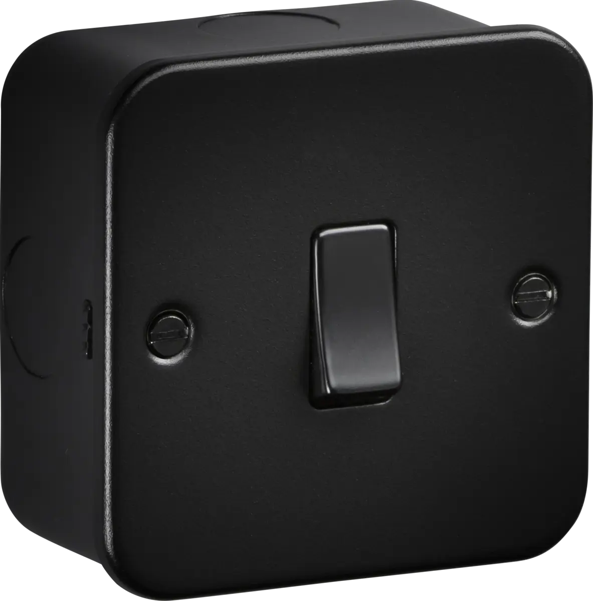Knightsbridge Metal Clad Black 20A 1G DP Switch – M8341TB Knightsbridge