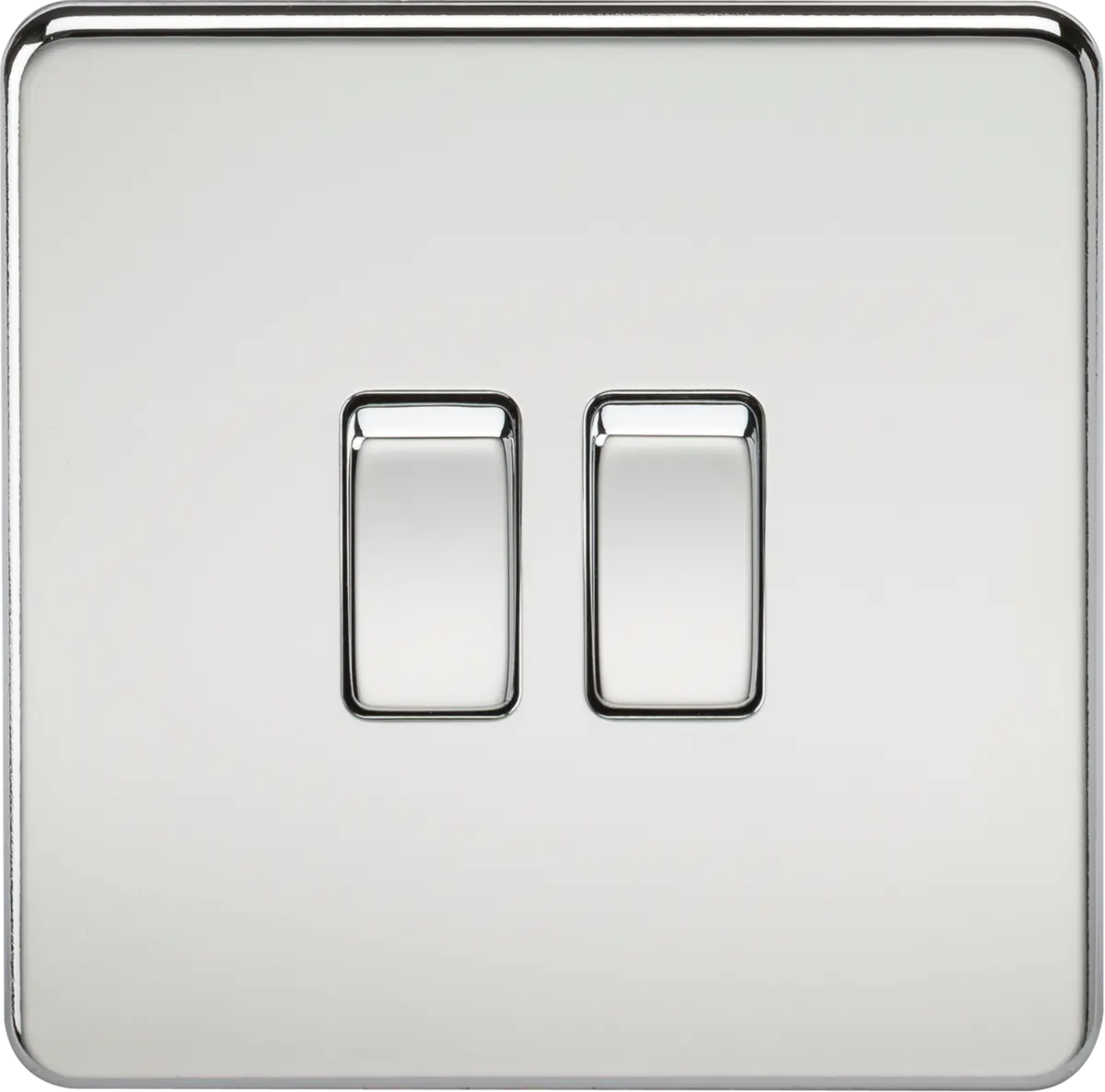 Knightsbridge 10AX 2G 2-way Switch - Polished Chrome – SF3000PC