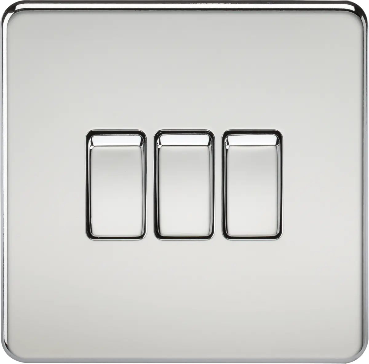 Knightsbridge 10AX 3G 2-way Switch - Polished Chrome – SF4000PC